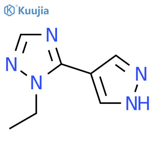 1-ethyl-5-(1H-pyrazol-4-yl)-1H-1,2,4-triazole structure