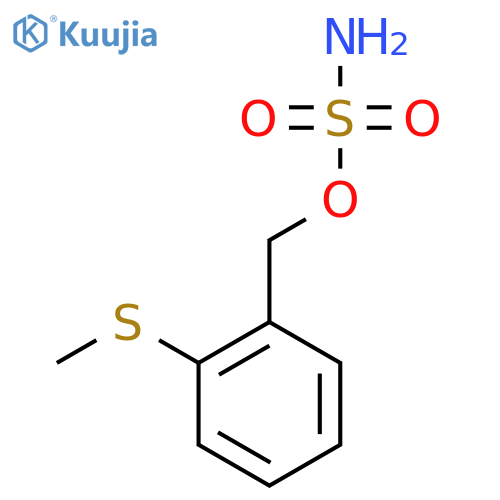 [2-(Methylsulfanyl)phenyl]methyl sulfamate structure