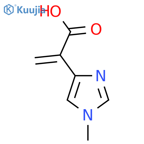 2-(1-methyl-1H-imidazol-4-yl)prop-2-enoic acid structure