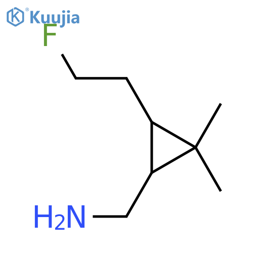 3-(2-fluoroethyl)-2,2-dimethylcyclopropylmethanamine structure
