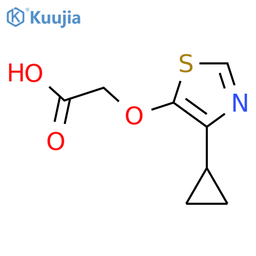 2-(4-cyclopropyl-1,3-thiazol-5-yl)oxyacetic acid structure