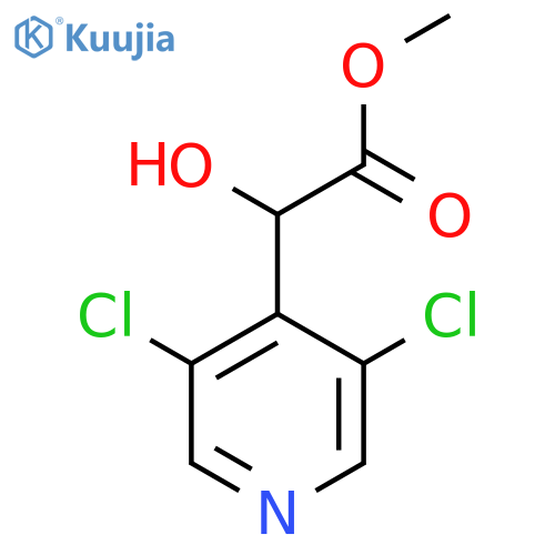 methyl 2-(3,5-dichloropyridin-4-yl)-2-hydroxyacetate structure