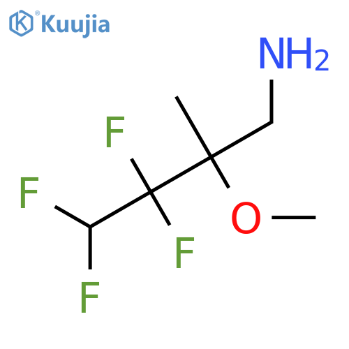 3,3,4,4-tetrafluoro-2-methoxy-2-methylbutan-1-amine structure