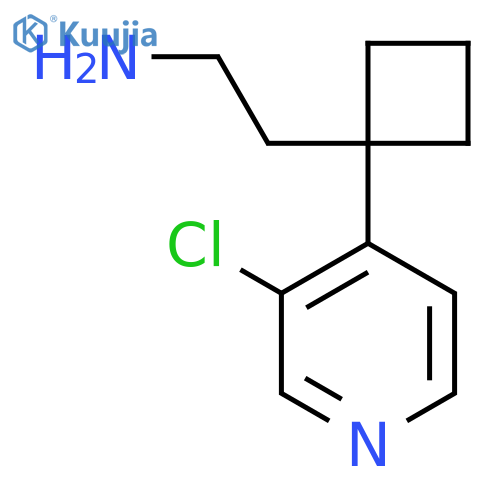 2-[1-(3-Chloropyridin-4-yl)cyclobutyl]ethan-1-amine structure