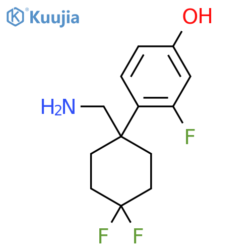 4-1-(aminomethyl)-4,4-difluorocyclohexyl-3-fluorophenol structure