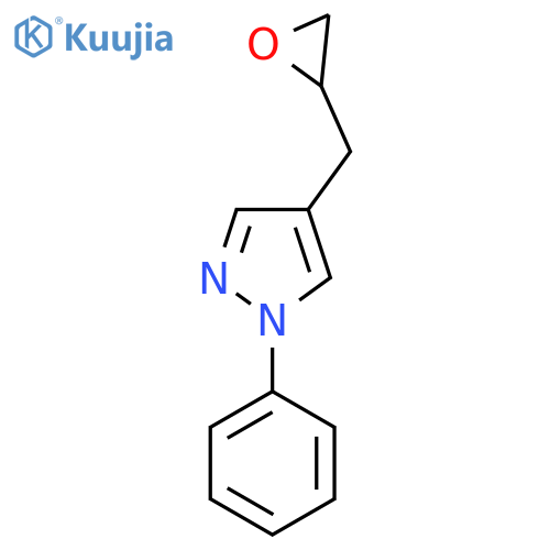 4-(oxiran-2-yl)methyl-1-phenyl-1H-pyrazole structure