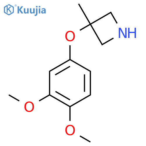 3-(3,4-Dimethoxyphenoxy)-3-methylazetidine structure