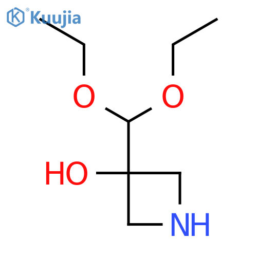 3-(diethoxymethyl)azetidin-3-ol structure
