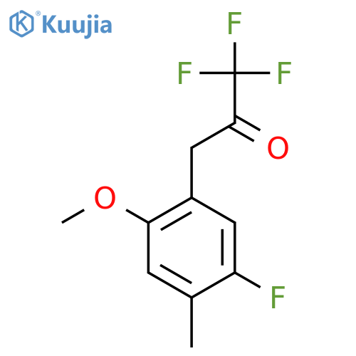 1,1,1-trifluoro-3-(5-fluoro-2-methoxy-4-methylphenyl)propan-2-one structure