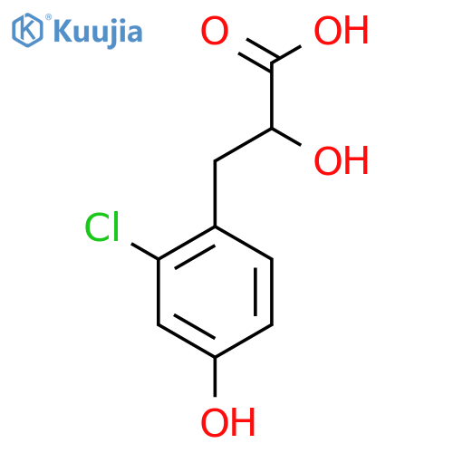 3-(2-chloro-4-hydroxyphenyl)-2-hydroxypropanoic acid structure