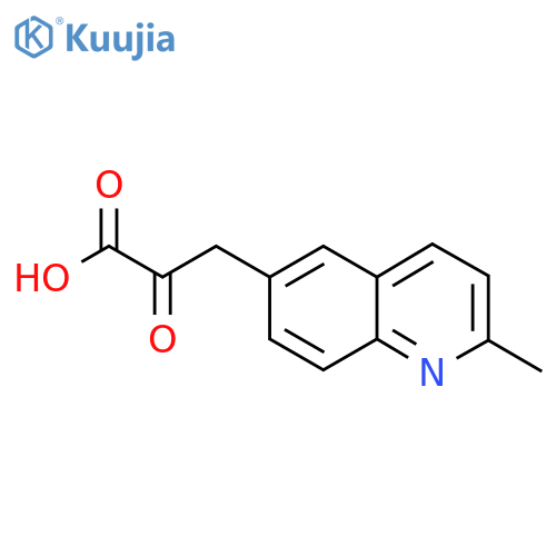 3-(2-methylquinolin-6-yl)-2-oxopropanoic acid structure