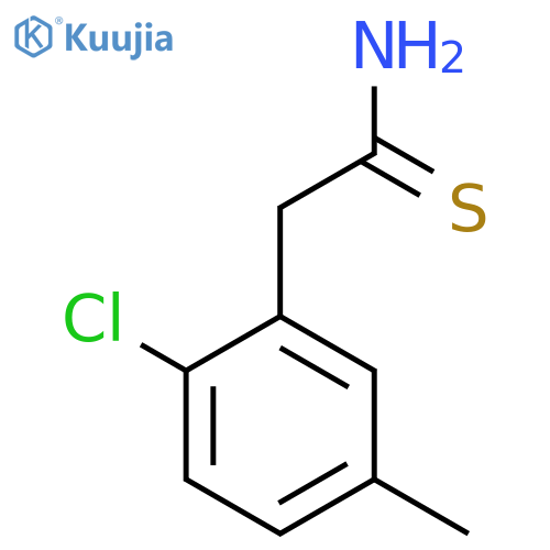 2-(2-chloro-5-methylphenyl)ethanethioamide structure