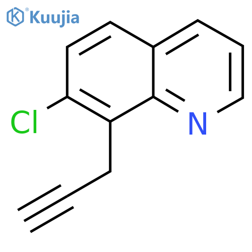 7-chloro-8-(prop-2-yn-1-yl)quinoline structure