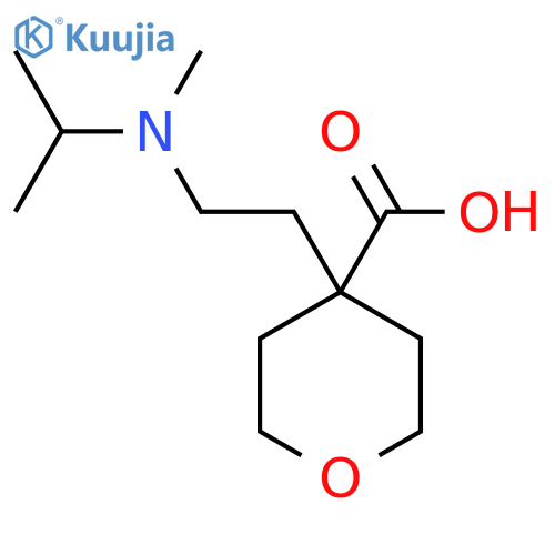 4-{2-methyl(propan-2-yl)aminoethyl}oxane-4-carboxylic acid structure