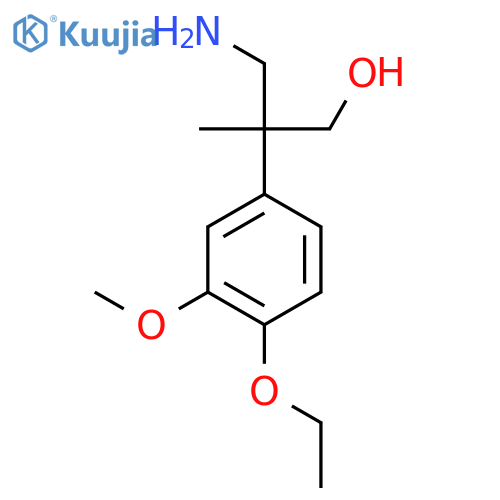 3-amino-2-(4-ethoxy-3-methoxyphenyl)-2-methylpropan-1-ol structure