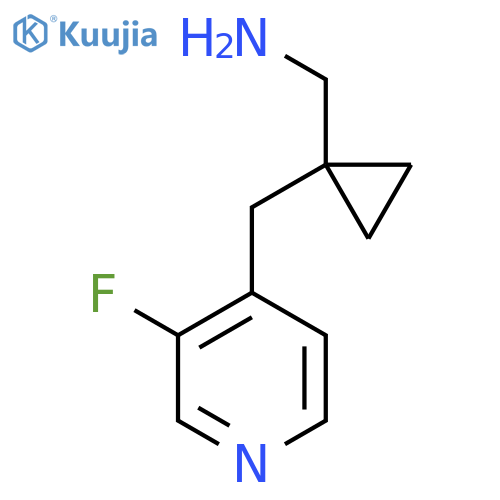 {1-(3-fluoropyridin-4-yl)methylcyclopropyl}methanamine structure