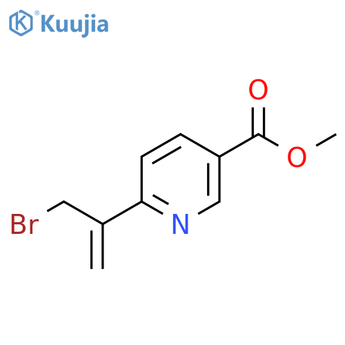 methyl 6-(3-bromoprop-1-en-2-yl)pyridine-3-carboxylate structure