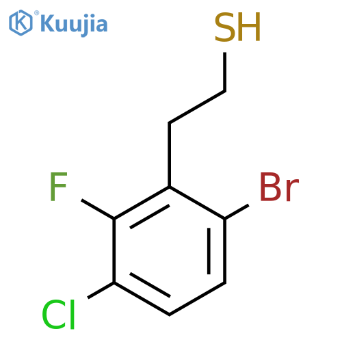 2-(6-bromo-3-chloro-2-fluorophenyl)ethane-1-thiol structure