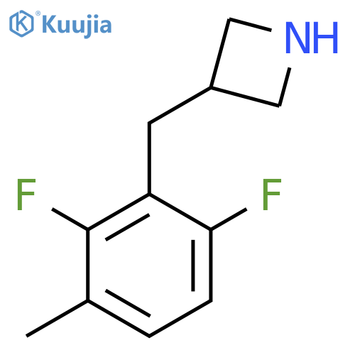 3-(2,6-difluoro-3-methylphenyl)methylazetidine structure