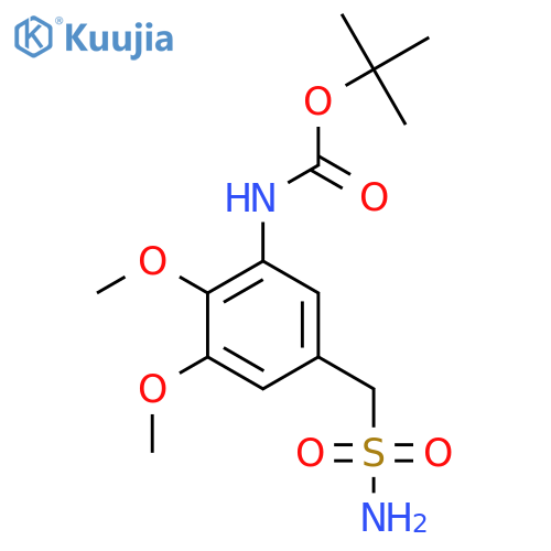 tert-butyl N-2,3-dimethoxy-5-(sulfamoylmethyl)phenylcarbamate structure