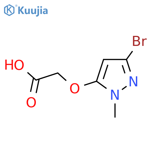 2-(3-bromo-1-methyl-1H-pyrazol-5-yl)oxyacetic acid structure