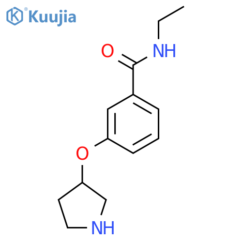 N-ethyl-3-(pyrrolidin-3-yloxy)benzamide structure