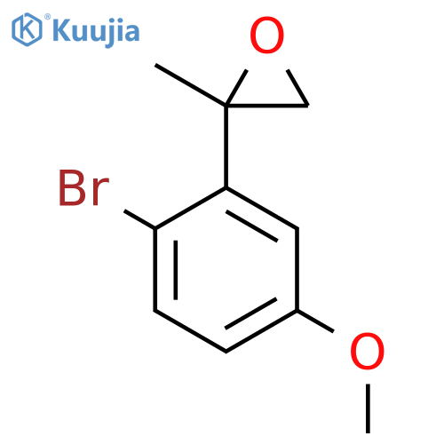 2-(2-bromo-5-methoxyphenyl)-2-methyloxirane structure