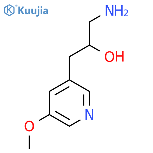 1-amino-3-(5-methoxypyridin-3-yl)propan-2-ol structure