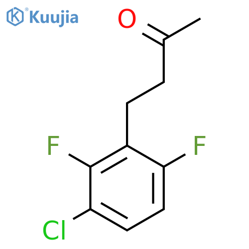 4-(3-chloro-2,6-difluorophenyl)butan-2-one structure