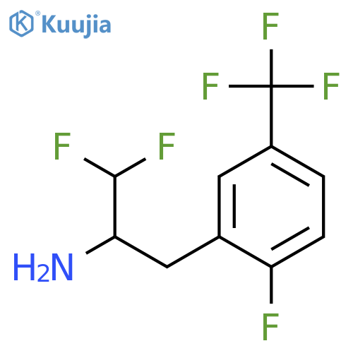 1,1-difluoro-3-2-fluoro-5-(trifluoromethyl)phenylpropan-2-amine structure
