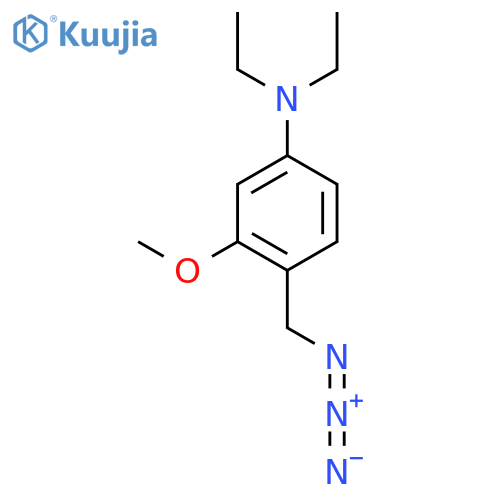 4-(azidomethyl)-N,N-diethyl-3-methoxyaniline structure