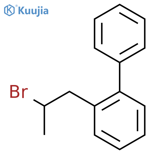 1-(2-bromopropyl)-2-phenylbenzene structure