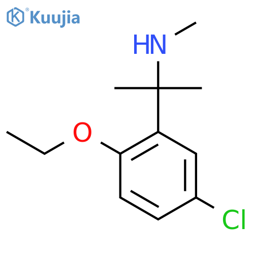 2-(5-chloro-2-ethoxyphenyl)propan-2-yl(methyl)amine structure