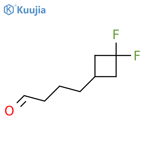 4-(3,3-difluorocyclobutyl)butanal structure