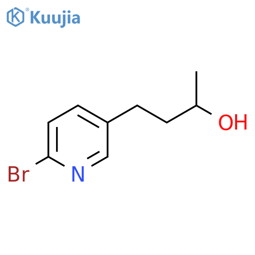 4-(6-bromopyridin-3-yl)butan-2-ol structure