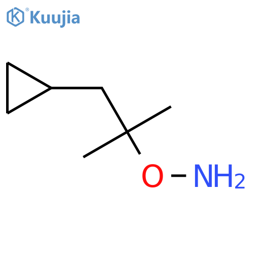 O-(1-cyclopropyl-2-methylpropan-2-yl)hydroxylamine structure