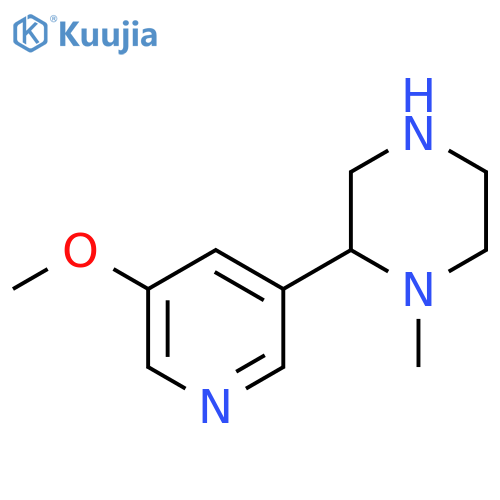 2-(5-methoxypyridin-3-yl)-1-methylpiperazine structure