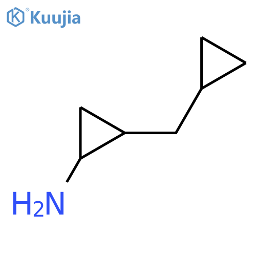 2-(cyclopropylmethyl)cyclopropan-1-amine structure