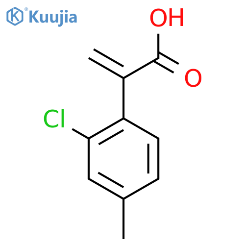 2-(2-chloro-4-methylphenyl)prop-2-enoic acid structure