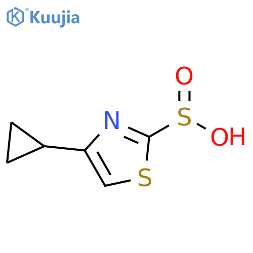 2-Thiazolesulfinic acid, 4-cyclopropyl- structure
