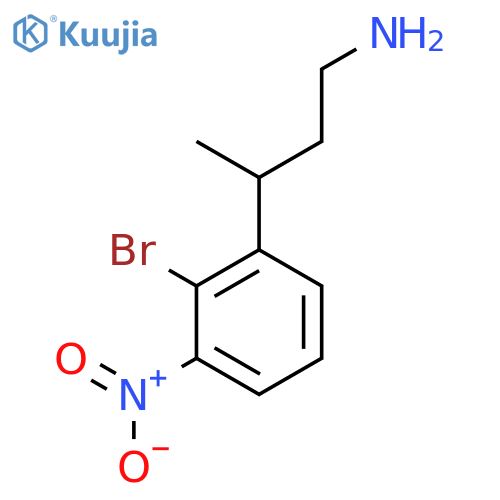 3-(2-bromo-3-nitrophenyl)butan-1-amine structure