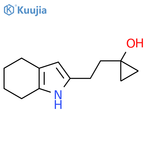 1-2-(4,5,6,7-tetrahydro-1H-indol-2-yl)ethylcyclopropan-1-ol structure