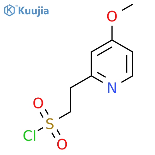 2-(4-methoxypyridin-2-yl)ethane-1-sulfonyl chloride structure