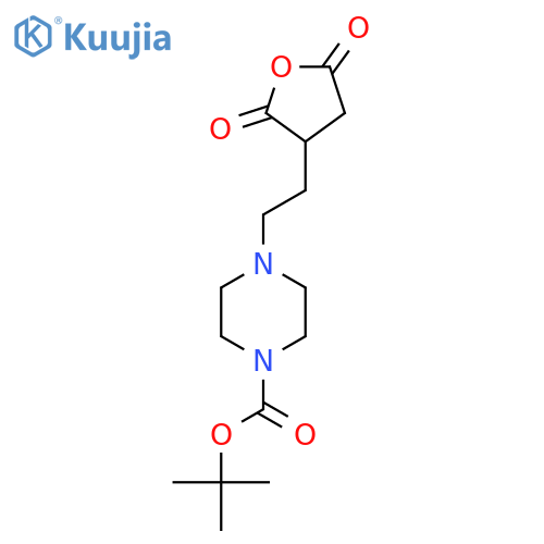 tert-butyl 4-2-(2,5-dioxooxolan-3-yl)ethylpiperazine-1-carboxylate structure