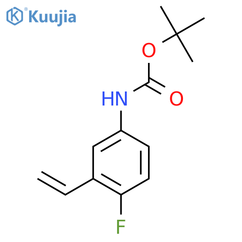 tert-butyl N-(3-ethenyl-4-fluorophenyl)carbamate structure
