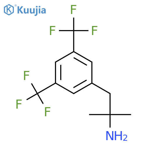 1-3,5-bis(trifluoromethyl)phenyl-2-methylpropan-2-amine structure