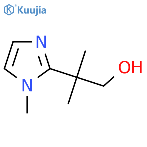 2-methyl-2-(1-methyl-1H-imidazol-2-yl)propan-1-ol structure