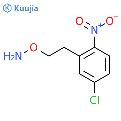 O-2-(5-chloro-2-nitrophenyl)ethylhydroxylamine structure