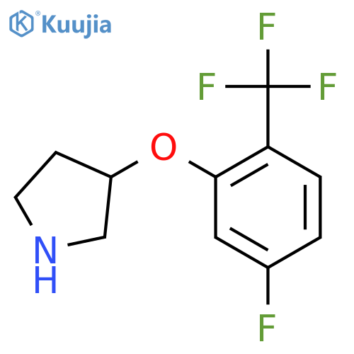 3-5-fluoro-2-(trifluoromethyl)phenoxypyrrolidine structure