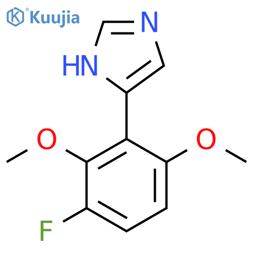 4-(3-fluoro-2,6-dimethoxyphenyl)-1H-imidazole structure